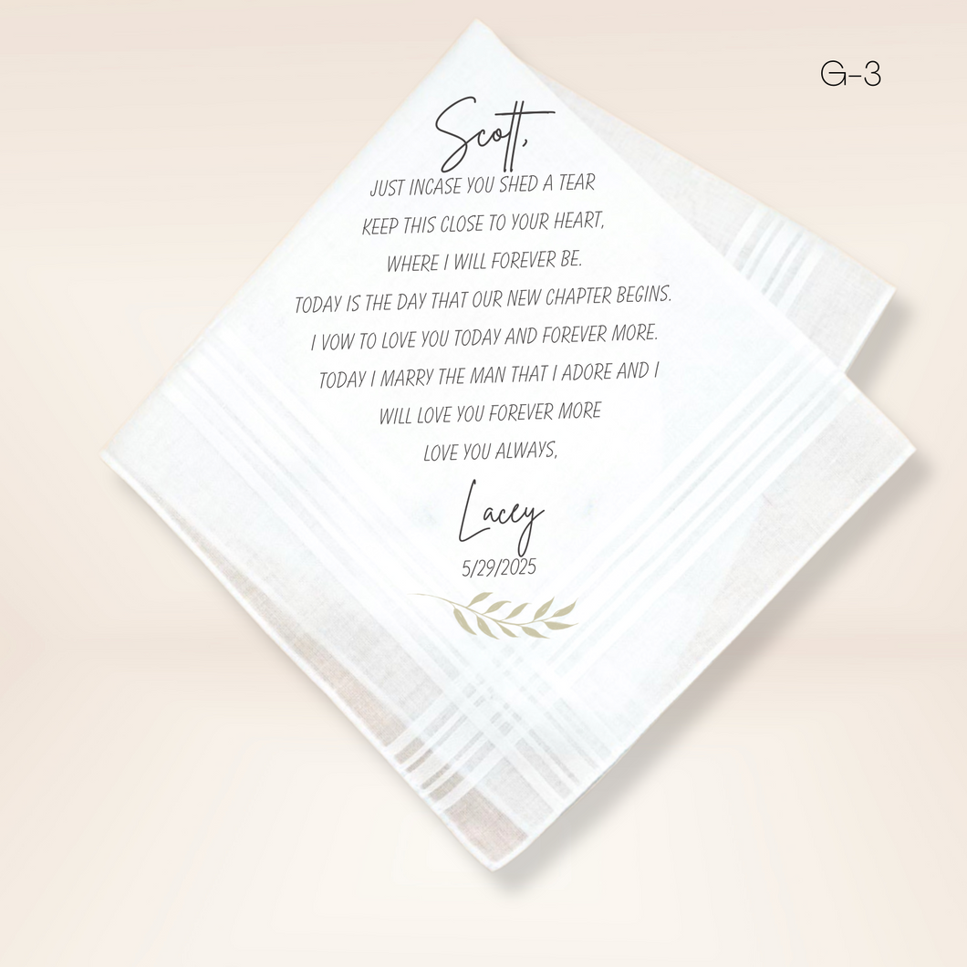 Handkerchief for Groom 3