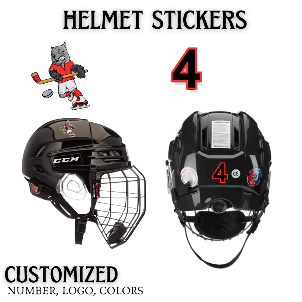 Helmet Stickers - Numbers Only