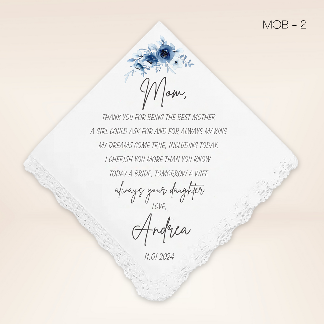 Mother of Bride 2 Handkerchief