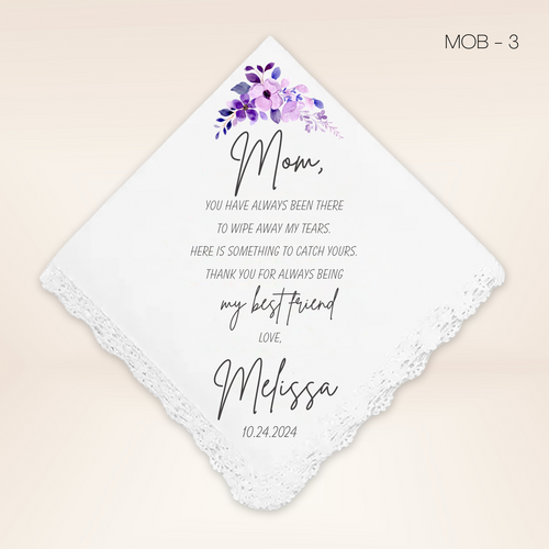 Mother of Bride 3 Handkerchief