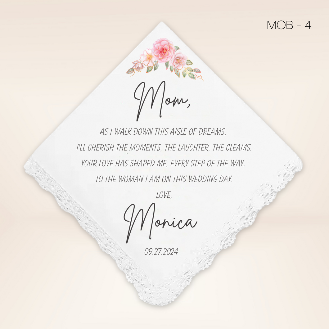 Mother of Bride 4 Handkerchief