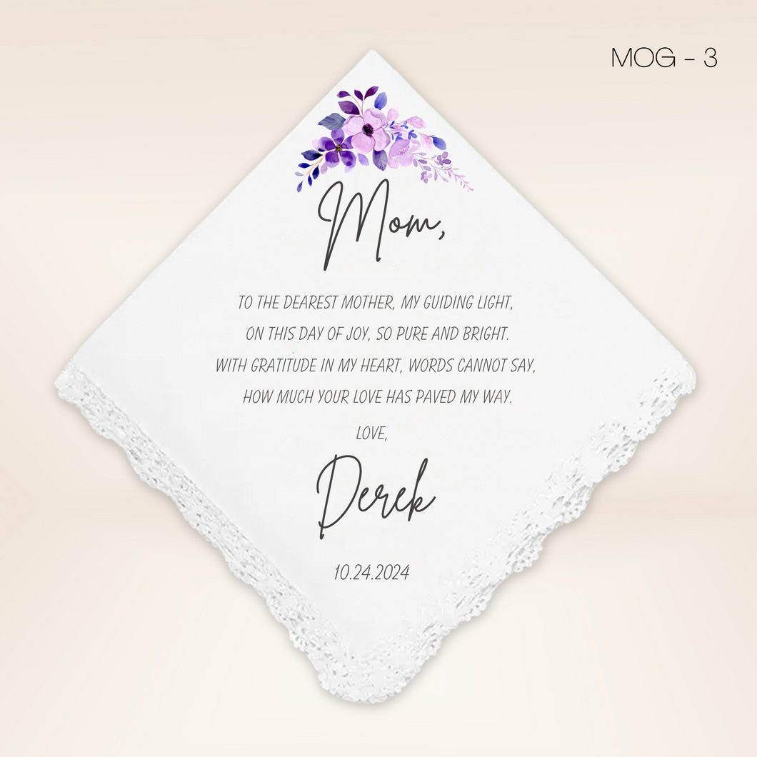 Mother of Groom 3 Handkerchief