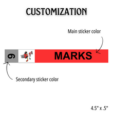 Hockey Stick Labels - 10 pack