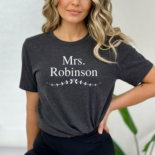 Personalized Mrs. T-Shirt