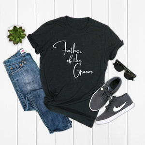 Father of the Groom Tee Large Text
