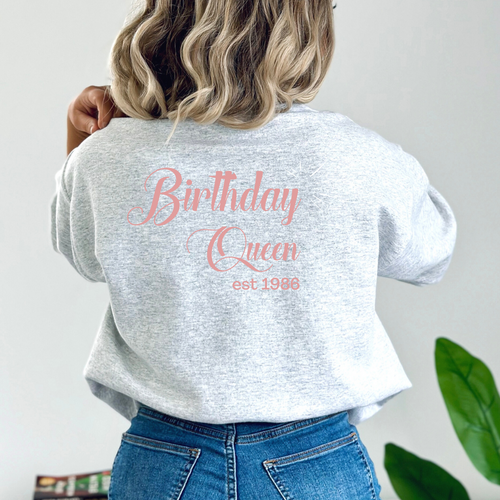 Personalized Birthday Queen Crewneck