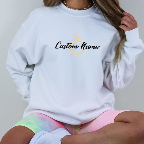 Personalized Name with Ring Crewneck