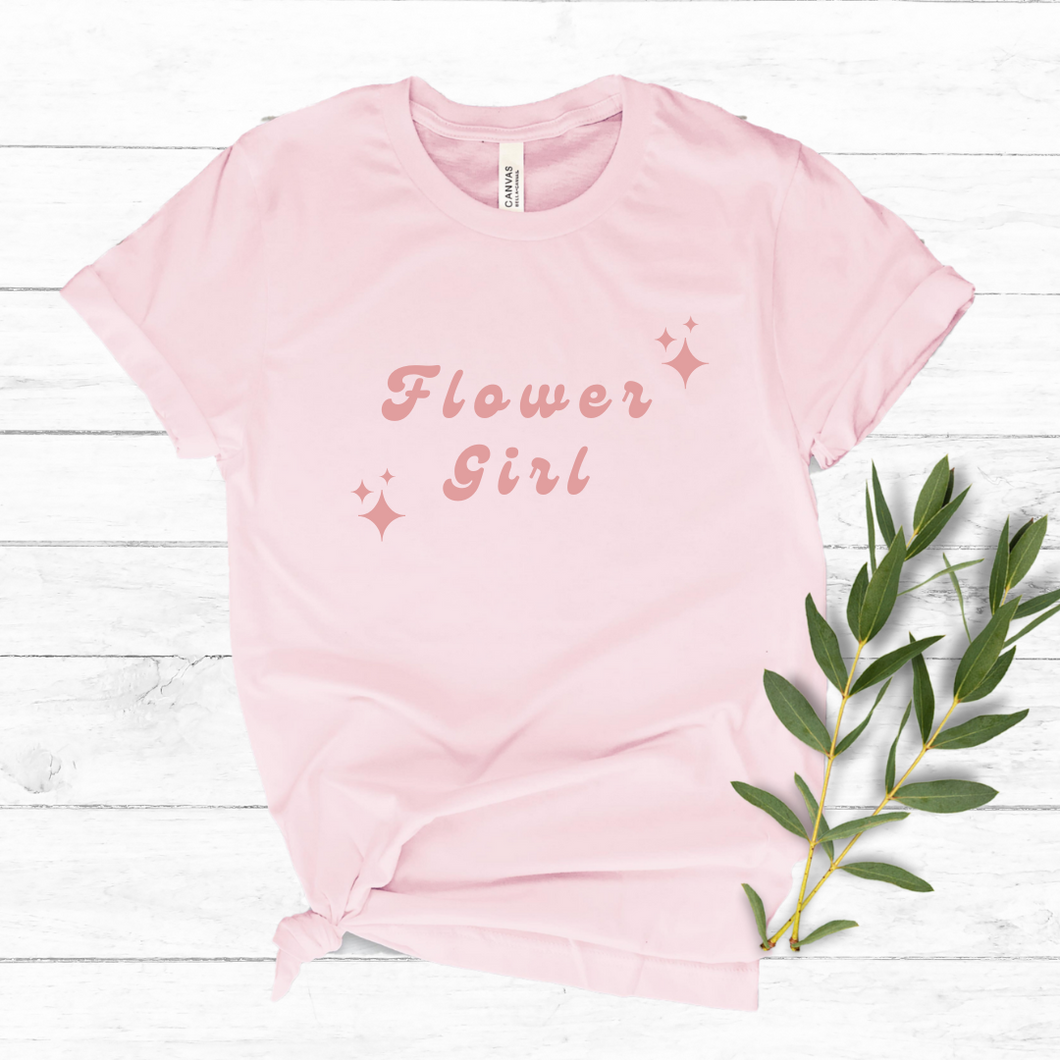 Retro Flower Girl T-shirt
