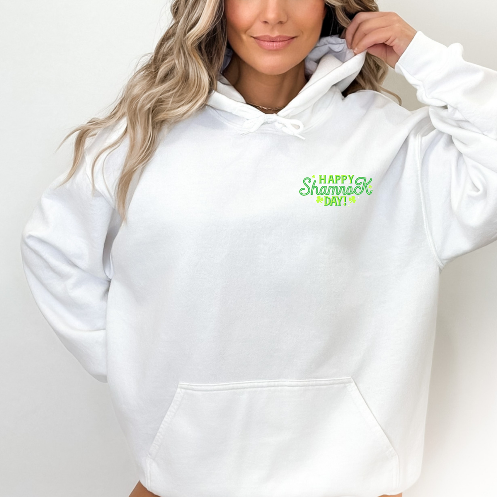 Happy Shamrock Day St Patrick's Day Pullover Hoodie