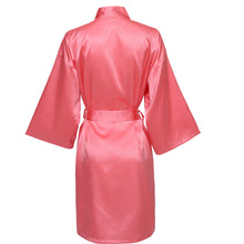 Coral Satin Robe - SimplyNameIt