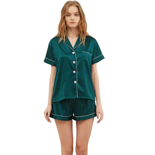 Emerald Pajama Shorts Set