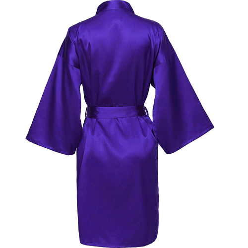 Purple Satin Robe - SimplyNameIt