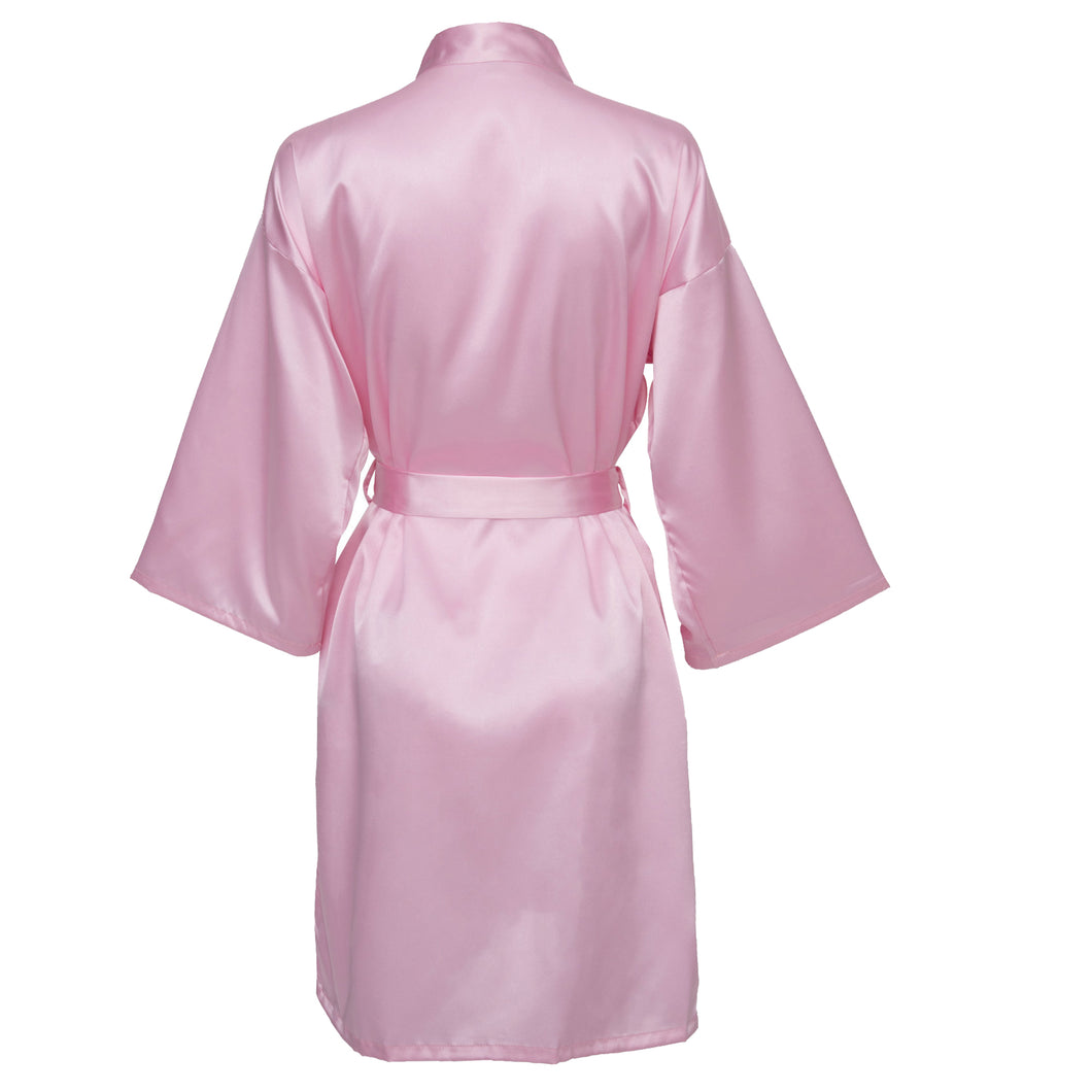 Pink Satin Robe - SimplyNameIt