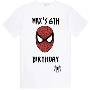 Spiderman Birthday Shirt - SimplyNameIt