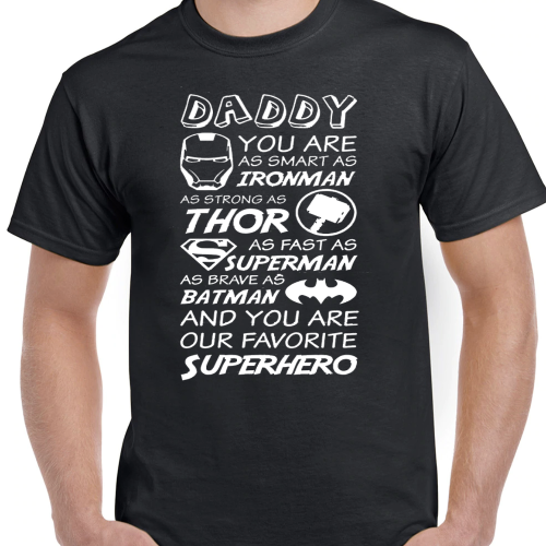Superhero dad T-Shirt - SimplyNameIt