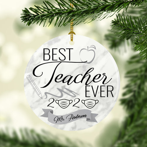 2021 Best Teacher Ornament