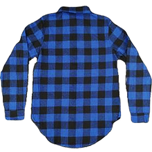 Blue Plaid Button Down Shirts Embroidered - SimplyNameIt