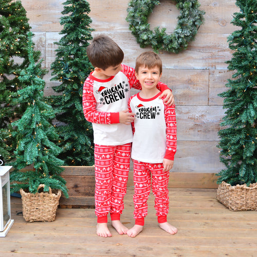 Cousin Crew Christmas Pajamas - Reindeer Design