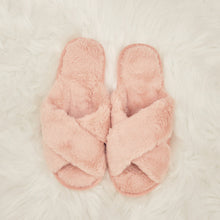 Personalized Pink Grandma Fluffy Slippers