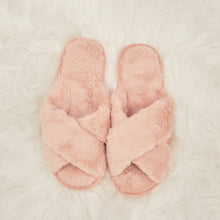 Mama Bear Black Fluffy Slippers