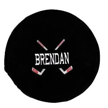 Hockey Puck Stuffy with Embroidered name - SimplyNameIt