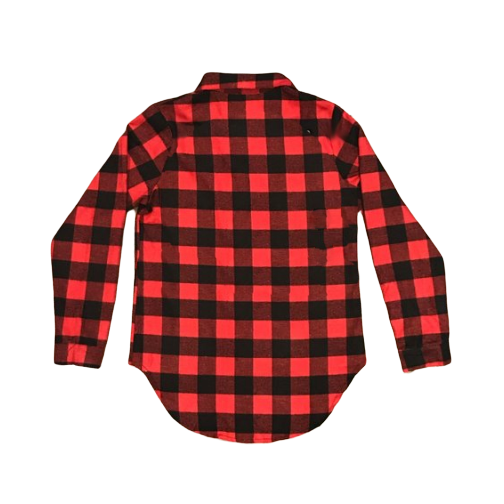 Red Plaid Button Down Shirts Embroidered - SimplyNameIt