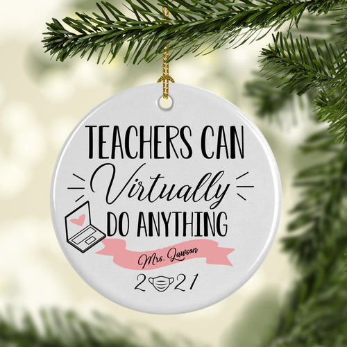 Virtual Teacher Ornament - SimplyNameIt