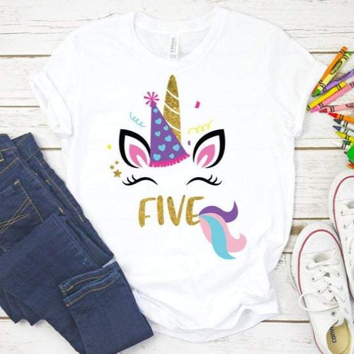 Unicorn Birthday Shirt - SimplyNameIt